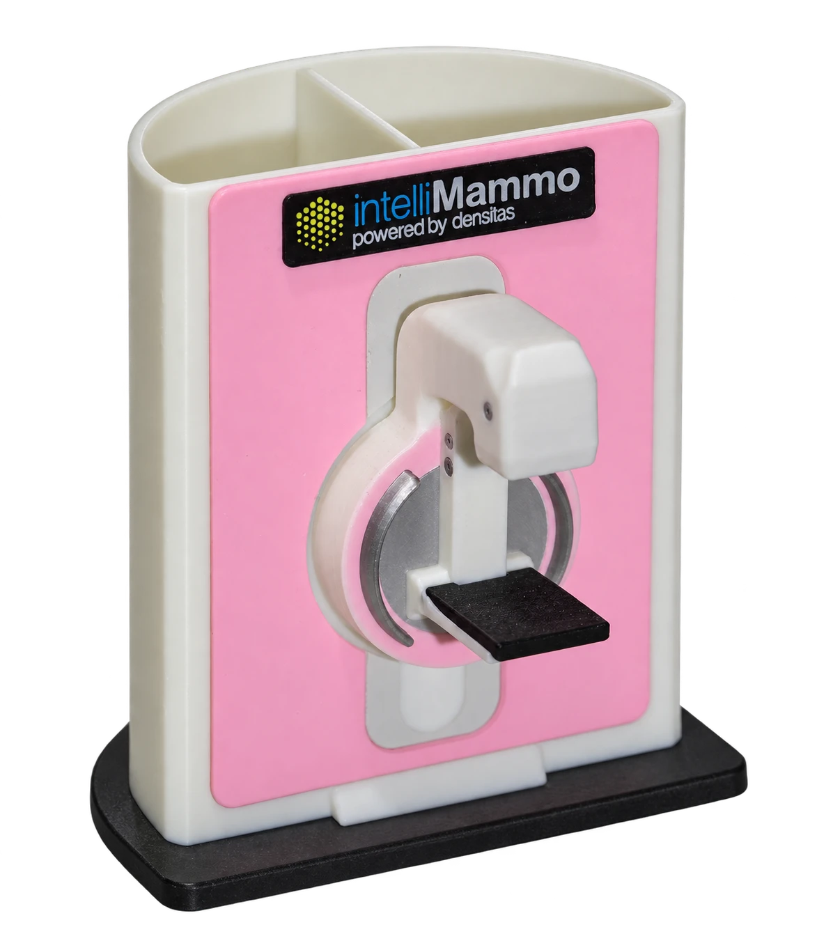 Densitas branded penholder with a miniature mammography machine